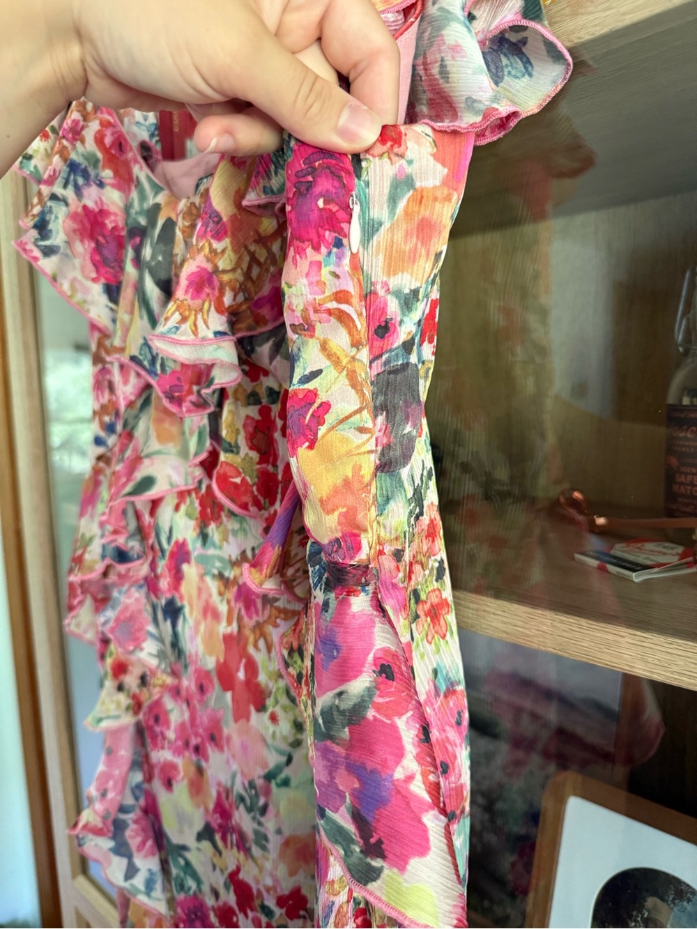 Zara Floral Ruffle Dress - Picture 4 of 4